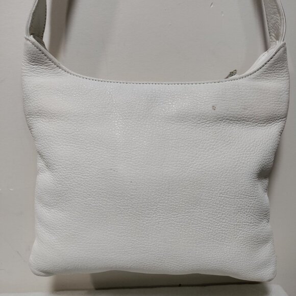 The Sak White Leather With Logo Charm Crossbody Shoulder Bag - Picture 6 of 11